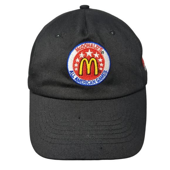 McDonald's All American Games Strapback 5 Panel Cap Black One Size Hit Wear - Picture 1 of 9